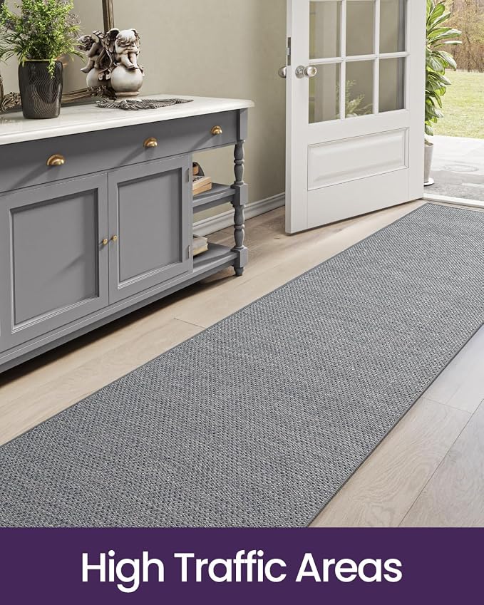 DEXI Hallway Runner Rug 2'4"x8', Non Slip Rubber Backed Runners Carpet - Image 8