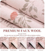 YIHOUSE Pink 6x9 Area Rug for Bedroom Girls, Floral Washable Rugs for Living - Image 4