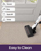 DEXI Ultra Thin Door Mat Indoor Entrance 17x30, Non Slip Rubber Backed Entryway - Image 7