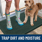 Smiry Dog Door Mat for Muddy Paws 70x24, Absorbent Dirt Trapper, Non-Slip - Image 3