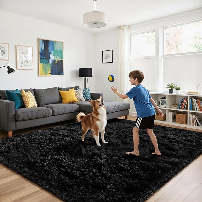 yongyangjuxin Fluffy Rug Shag Area Rug, Large Shag Area Rugs - Image 4