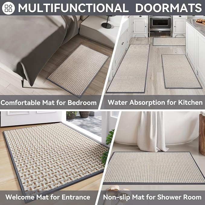 Indoor Door Mat 36x60 Dirt Resistant and Absorbent, Non-Slip Rubber Backing - Image 8