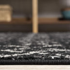 JONATHAN Y Boho Vintage Diamond Black/Ivory Square Area Rug 7X7 ft, Moroccan - Image 6