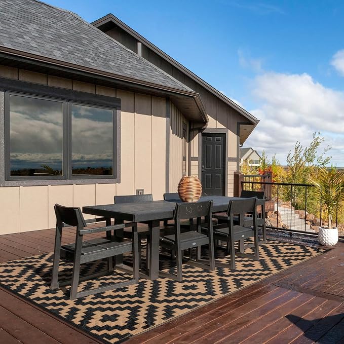 Outdoor Patio Plastic Straw Rug - Image 6