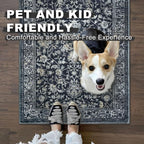 KILOCOCO Hallway Runner 2x12 Rug Runner Printed Vintage Floral Washable - Image 5