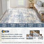 XLUEZ 5x7 Area Rugs for Living Room, Washable Modern Abstract Large Area Rug - Image 8