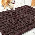 Smiry Dog Door Mat for Muddy Paws 30x20, Absorbent Dirt Trapper, Non-Slip by Smiry