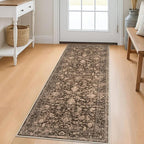 KILOCOCO Hallway Runner 2x5 Kitchen Runner Rug Printed Floral Non-Slip Washable by Kilococo