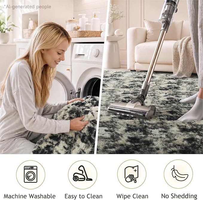 Ophanie 6x9 Black Gold and Grey Area Rugs - Image 5
