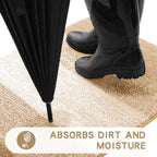 Kitinjoy Indoor Outdoor Door Mat, 48x30 Non-Slip Absorbent Dirt Trapper - Image 2