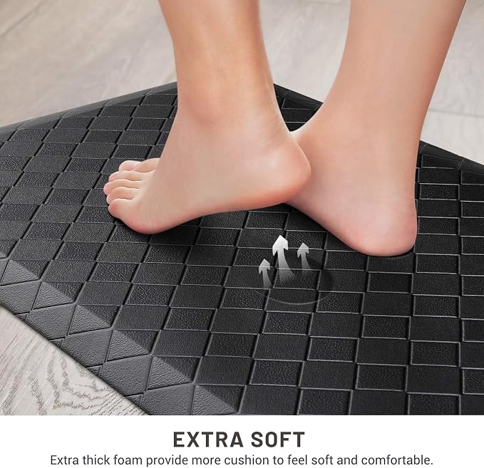 HappyTrends Kitchen Mat Cushioned Anti-Fatigue Floor Mat, Thick Waterproof - Image 3