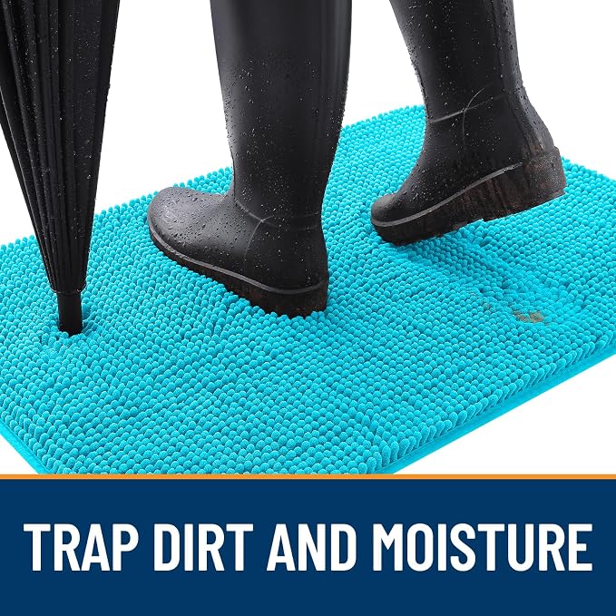 OLANLY Dog Door Mat for Muddy Paws 70x35, Absorbs Moisture and Dirt, Absorbent - Image 2