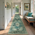 RELEANY Area Rugs Runner 2'6"x12' Washable Non-Slip, Floral Vintage Distress by RELEANY
