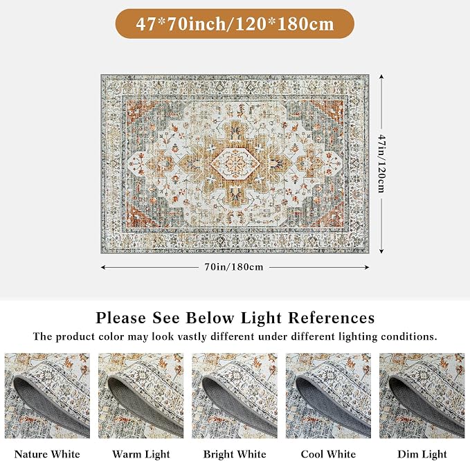 Moynesa Ultra-Thin Washable Area Rug - Image 2