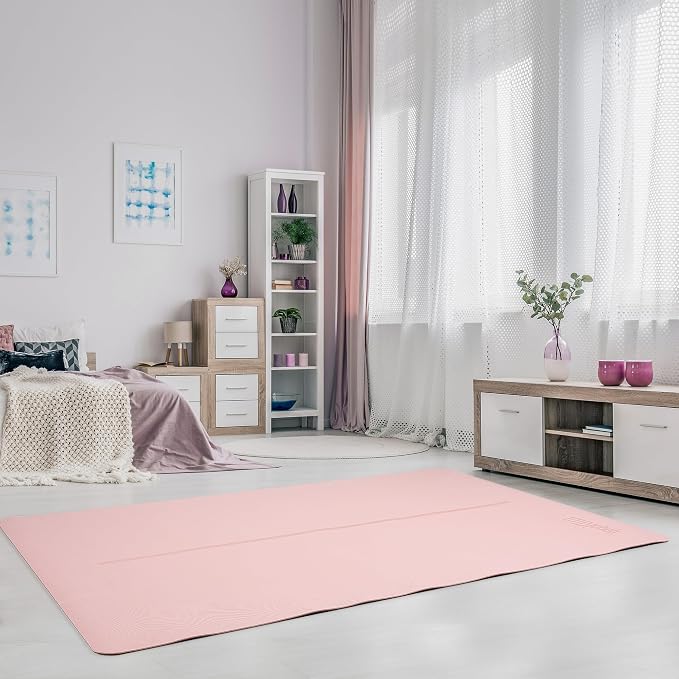 Gogokiwi Large Yoga Mat – 1/4" & 1/2" Thick Exercise Mats - Image 2