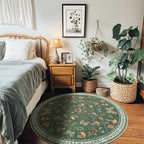 Mushroom Insect 4ft Round Rug Washable Non-Slip Soft Ultra-Thin Small Boho - Image 2
