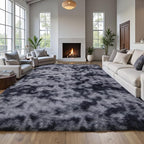 Grey Fluffy 8x10 Large Area Rugs - Image 5