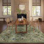 Washable Area Rugs for Living Room: 5x7 Rug Boho Vintage Rugs Stain Resistant - Image 7