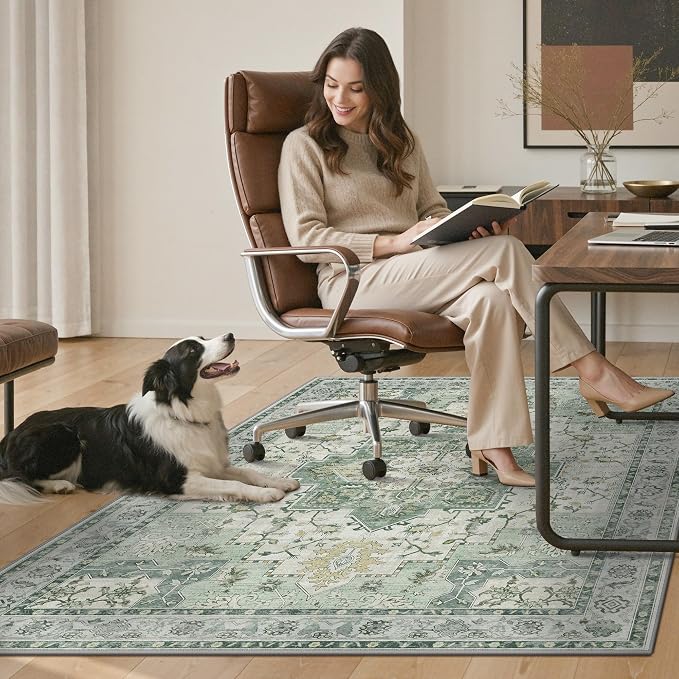 48"x60" Office Chair Mat for Hardwood Tile Floor, Under Desk Carpet Protector - Image 7