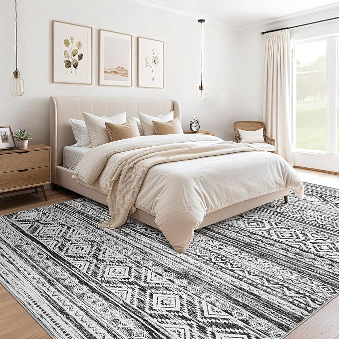 cotiled 10x14 Area Rugs Living Room Rug: Washable Boho Rugs - Image 4