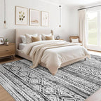 cotiled 10x14 Area Rugs Living Room Rug: Washable Boho Rugs - Image 4
