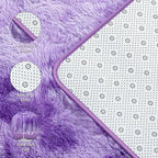 Deerhoo Large Shag Area Rugs 6 x 9, Tie-Dyed Plush Fuzzy Rugs - Image 4