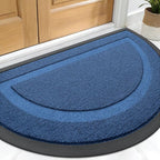 OLANLY Half Circle Door Mat Indoor Outdoor Entrance Welcome, Waterproof by OLANLY