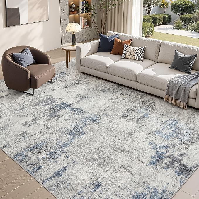 DMOYEST 9x12 Area Rug for Living Room, Washable & Non Slip Large Indoor Carpet - Image 6
