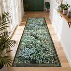 GarveeHome Forest Runner Rug, Botanical Low Pile Non Slip Stain Resistance - Image 2