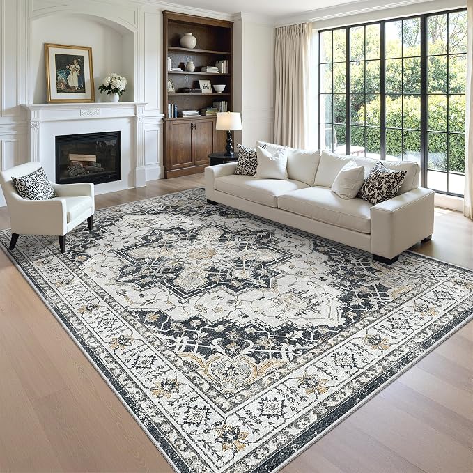 zesthome Area Rug 8x10, Ultra-Thin Washable Rugs - Image 4