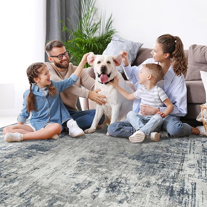 9x12 Area Rugs for Living Room Rug Washable: Modern Large Rug for Dining Room - Image 7