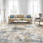 10x13 Area Rug Living Room: Washable Large Abstract Modern Soft Rugs Stain - Image 5