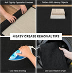 IOHOUZE Washable Runner Rug 2.6x10 Non Slip Rubber Backed Long Hallway Runner - Image 2