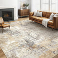 6x9 Area Rugs Living Room: Large Washable Abstract Modern Soft Rug Stain by LOONGRUG