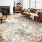 6x9 Area Rugs Living Room: Large Washable Abstract Modern Soft Rug Stain by LOONGRUG