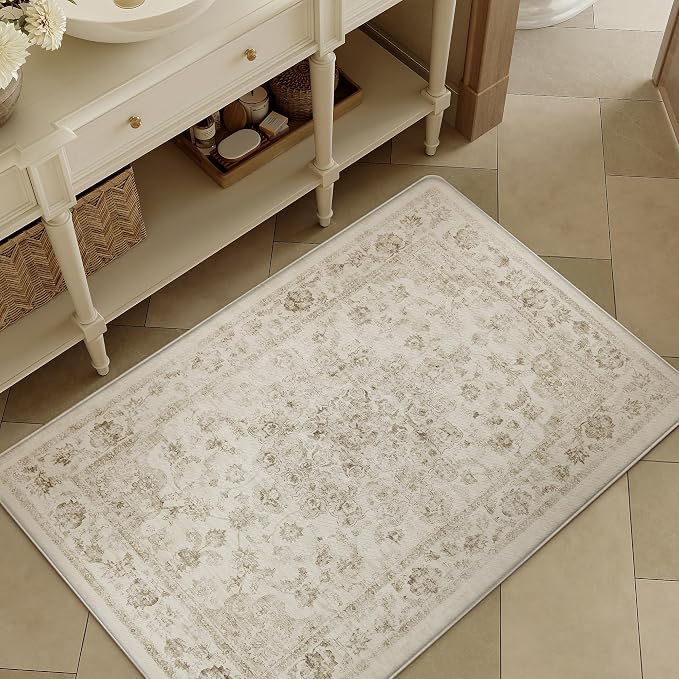 Anti Fatigue Kitchen Mats 2PCS Beige Neutral Mats - Image 8
