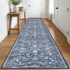 KILOCOCO Runner for Hallway 3x16 Runner Rug Printed Vintage Floral Washable Rug by Kilococo