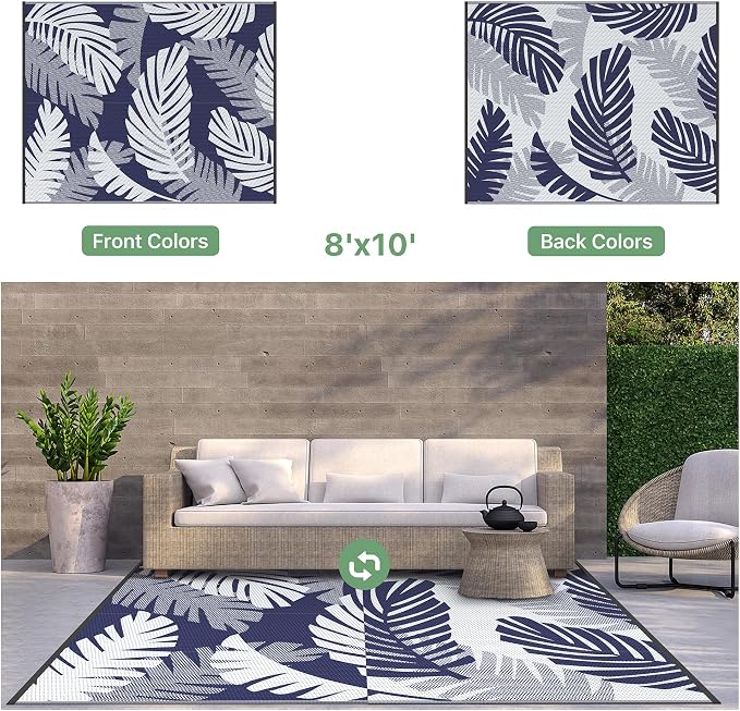 GENIMO Waterproof Outdoor Rug 8' x 10' - Image 7