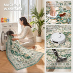 zesthome 9x12 Area Rugs, Stain Resistant Washable Rug, Ultra-Thin Rugs - Image 5
