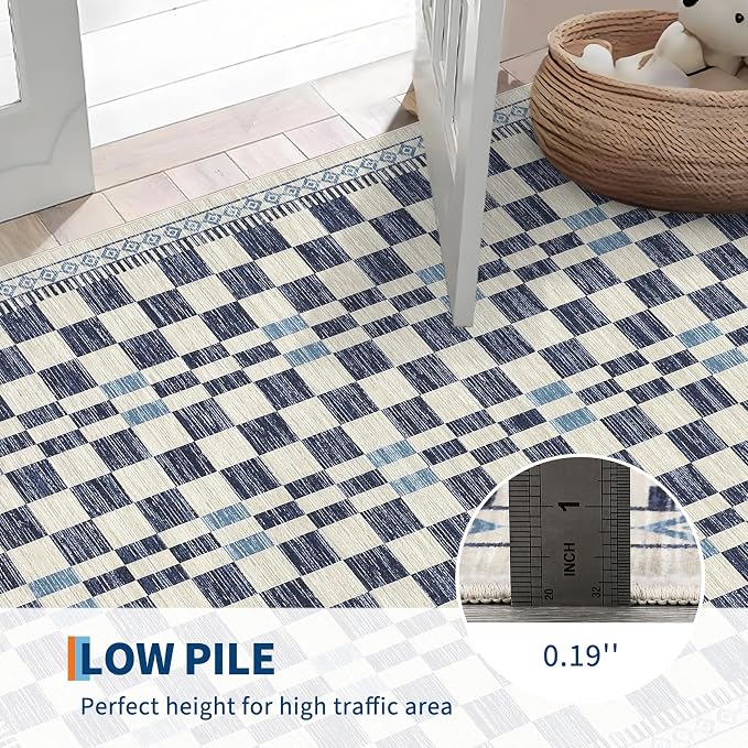 GarveeHome Runner Rug 2x6 for Kitchen Hallway Non-Slip Low Pile Machine - Image 6