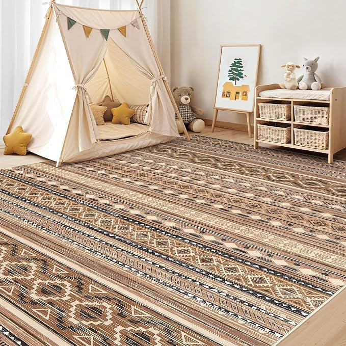 cotiled 5x8 Area Rugs Living Room Rug: Washable Boho Rugs - Image 8