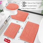 OLANLY Large Bathroom Rugs 59x35, Extra Soft Absorbent Chenille Bath Rugs - Image 2