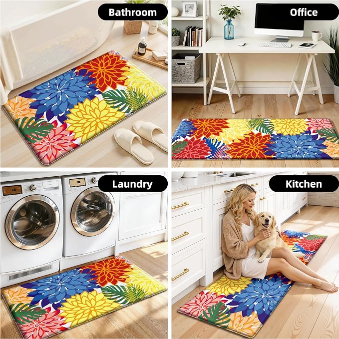 Arenarug Kitchen Mats for Floor 2PCS Cushioned Anti Fatigue Kitchen Mats - Image 7