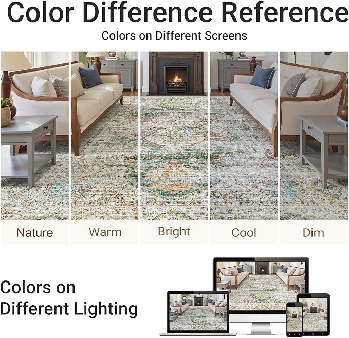 befbee 6x9 Area Rugs for Living Room - Image 6