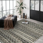 Miukiki 5x7 Area Rug for Living Room Moroccan Washable Rugs Non Slip Indoor by Miukiki