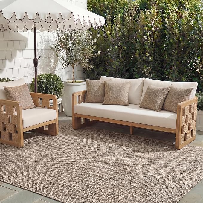 SAFAVIEH Outdoor Area Rug 8x11 by Unknown