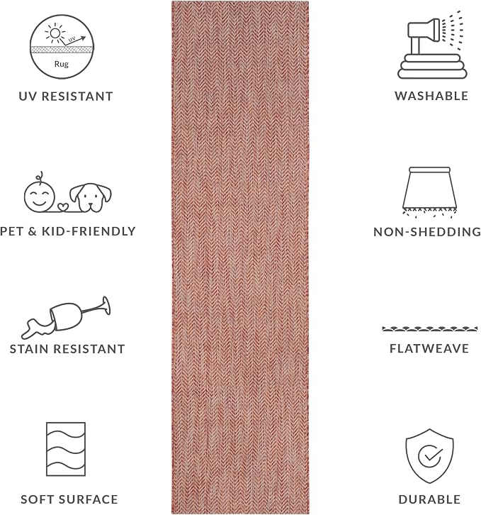 SAFAVIEH Outdoor Runner Rug 2'3"x6'7" - Image 8