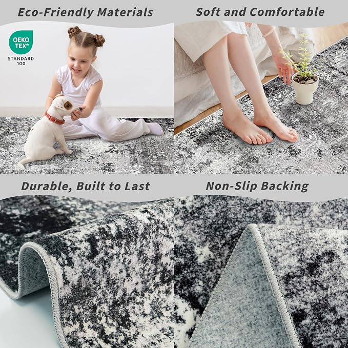 2x4 Washable Runner Rug – Non-Slip Small Throw Rug - Image 6