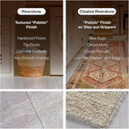 Clear Hard Floor Runner, USA Made, 46 x 46 Inch, 2mm Thick Vinyl, Heavy Duty - Image 3