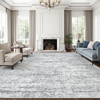 Soalmost 10x14 Area Rugs for Living Room, Non Slip Machine Washable Vintage Rugs by Soalmost